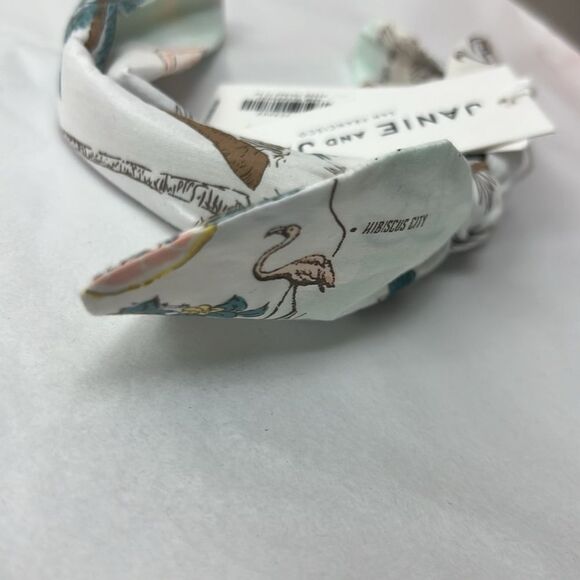 Janie and Jack 200632174 Tropical Island print bow headband NWT One size - Picture 4 of 7